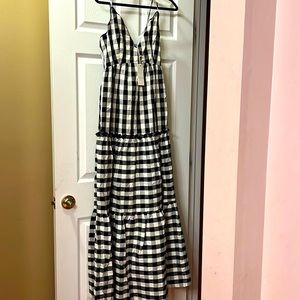 Nwt VICI maxi dress checkered scarf small